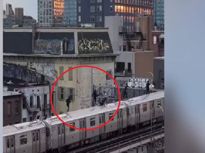 Subway Surfers Stunt Caught On Camera Watch video: ஹாலிவுட்டை மிஞ்சும் காட்சி! ரயில் மீது ஆபத்தான பயணம்.. பதறவைக்கும் வீடியோ!!