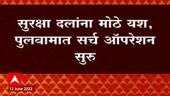 Jammu Kashmir : पुलवामात लष्कर-ए- तोयबाच्या तीन दहशतवाद्यांचा खात्मा ABP Majha