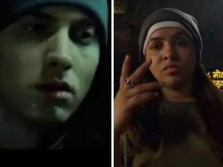 Dhinchak Pooja Recreating Rapper Eminem Lose Yourself song, fans trolled her Dhinchak Pooja Video: हॉलीवुड रैपर Eminem के हिट गाने का ढिंचैक पूजा ने कर दिया ऐसा हाल, नया Video किया रिलीज
