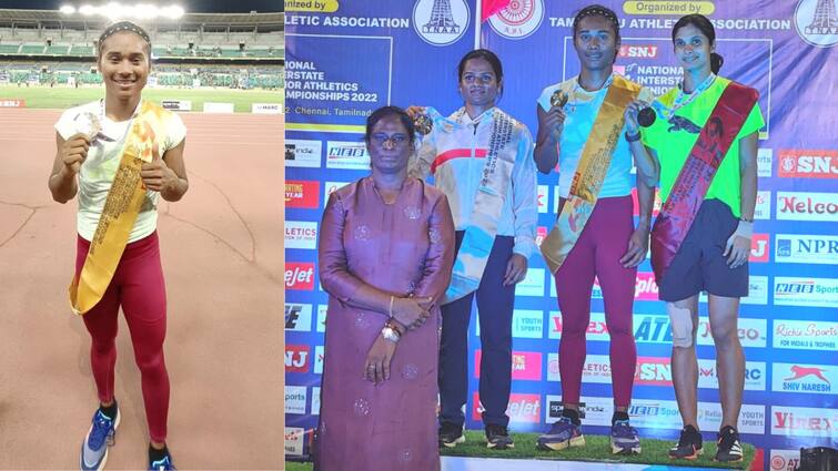 Sprinter hima das won gold in inter state athletics championship Hima Das: চোট সারিয়ে প্রত্যাবর্তনেই সোনা জিতলেন হিমা দাস