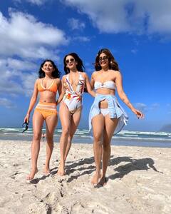 Khatron Ke Khiladi 12ની સ્પર્ધકોએ દરિયા કિનારે બિકીની પહેરી કરી મસ્તી