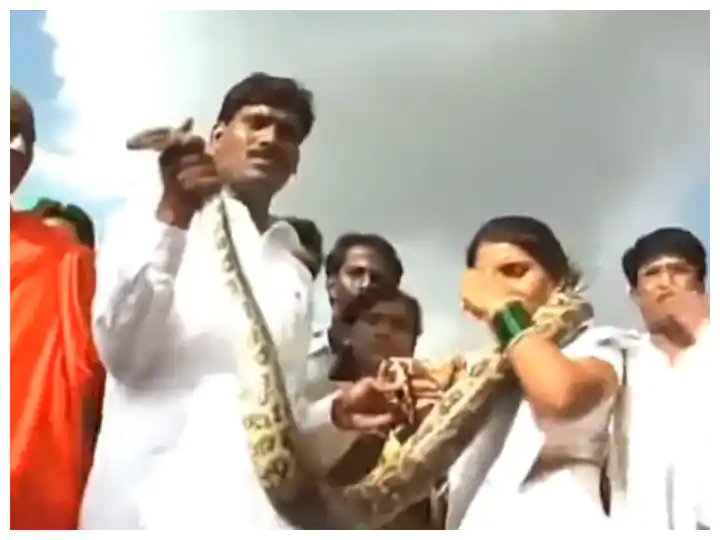 Watch : ਸੱਪਾਂ ਦੀ ਵਰਮਾਲਾ ਪਹਿਣ ਕੇ ਕੀਤਾ ਵਿਆਹ,  ਵੀਡੀਓ ਦੇਖ ਕੇ ਹੋ ਜਾਓਗੇ ਹੈਰਾਨ