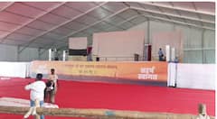 PM Narendra Modi In Dehu: पोलीस बंदोबस्त, प्रशस्त सभामंडपासह देहू नगरी मोदींच्या स्वागतासाठी सज्ज, पहा फोटो