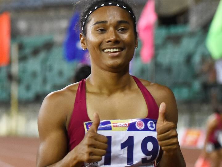 sprinter hima das has won gold medal in  100 m event at 61st National Interstate Athletics Championships tamilnadu Hima Das : தமிழ்நாட்டில் பட்டையை கிளப்பிய ’திங்’ எக்ஸ்பிரஸ் ஹிமா தாஸ்.. தங்கப்பதக்கம் வென்று அசத்தல்..