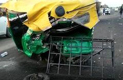 Rajkot: મોરબી હાઇવે પર ટ્રિપલ અકસ્માત, રીક્ષા ચાલકોએ કરી માથાકૂટ