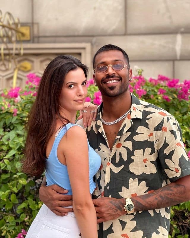 Natasa Stankovic and Hardik Pandya