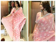 Mouni Roy Photos: पिंक साड़ी में किलर लुक देती दिखीं मौनी रॉय, खूबसूरत अंदाज देख आप भी हो जाएंगे फिदा!
