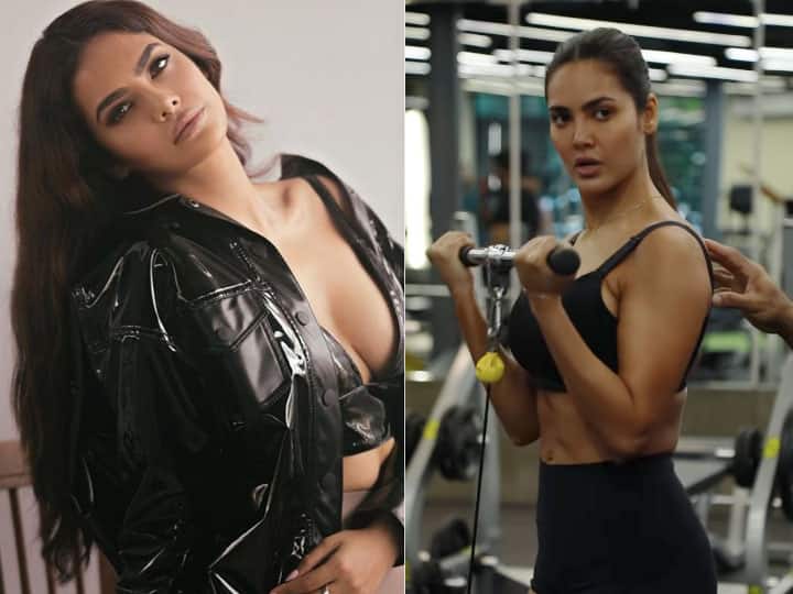 Aashram 3 actress esha gupta shares workout video at gym actress sweating in bold look Esha Gupta Workout Video: ईशा गुप्ता ने शेयर की वर्कआउट वीडियो, GYM में खूब पसीना बहाती दिखीं एक्ट्रेस