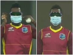 PAK vs WI: मुल्तान वनडे में मास्क-चश्मा लगाने पर मजबूर हुए विंडीज खिलाड़ी, जानिए क्या है वजह