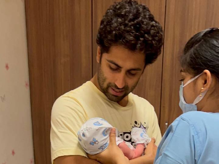 Ankit Gera become father share photo with son 'प्रतिज्ञा' फेम अंकित गेरा बने पिता, बेटे के साथ पहली फोटो की शेयर, बताया नाम