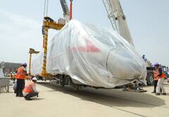 Rapid Rail: भारत की पहली रीजनल रेल का पहला ट्रेनसेट दुहाई डिपो पहुंचा, देखें तस्वीरें