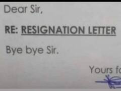 Shortest Resign Letter : ఇలాంటి రాజీనామా లేఖ ఎక్కడా చూసి ఉండరు - అందుకే ఇంతలా వైరల్ అవుతోంది