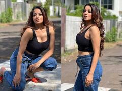 Monalisa Photos: इंटरनेट का तापमान बढ़ा देगा मोनालिसा का ये लुक, क्रॉप टॉप पहन एक्ट्रेस ने मचाया बवाल