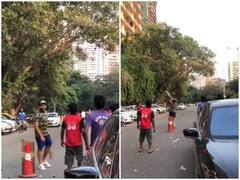 Rohit Sharma's Gully Cricket: મુંબઈમાં ગલી ક્રિકેટ રમતો દેખાયો રોહિત શર્મા, જુઓ વાયરલ વીડિયો