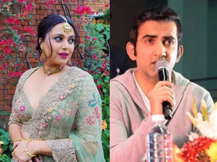 nupur sharma controversy swara bhasker lashes out at gautam gambhir Swara Bhasker : नुपूर शर्मांबाबतचे गौतम गंभीर यांचे ट्वीट चर्चेत; स्वरा भास्कर म्हणते....