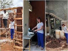 Dhar News: फ्रांस की मारी को पसंद आया धार का मांडू, बिना सीमेंट और रेत के बना रहीं अपना आशियाना