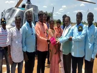 விட்றா ஹெலிகாப்டர தூத்துக்குடிக்கு....மகன், பேரன் ஆசையை நிறைவேற்றிய இரும்பு வியாபாரி..!