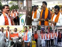 कुठे अभिषेक तर कुठे पेट्रोल प्रति लिटर 54 रुपये; राज ठाकरेंच्या वाढदिवसानिमित्त मनसैनिकांचे उपक्रम