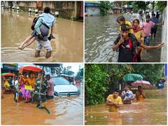 Guwahati Comes To A Standstill As Heavy Rain Leads To Flooding And Landslides | IN PICS