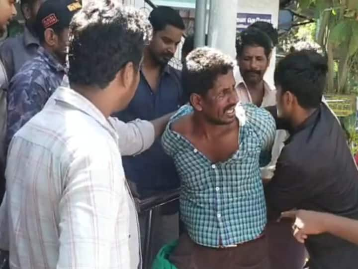 Youth involved in serial theft Public handed over to the police after being tied up A commotion in Thiruvannamalai தொடர் திருட்டில் ஈடுபட்ட இளைஞர்... நையப்புடைத்து போலீசில் ஒப்படைத்த பொதுமக்கள்.. திருவண்ணாமலையில் பரபரப்பு.!