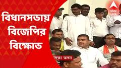 BJP protests: ভোট পরবর্তী হিংসা নিয়ে আলোচনার দাবিতে বিধানসভায় বিক্ষোভ বিজেপির। Bangla News