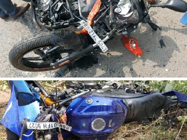 Road Accident in Nalanda: Two killed, four injured in a collision between two bikes near Parmanand Vigha ann Nalanda Road Accident: परमानंद विगहा के पास दो बाइक में जोरदार टक्‍क्‍र, दो की मौत, महिला समेत चार अन्‍य घायल