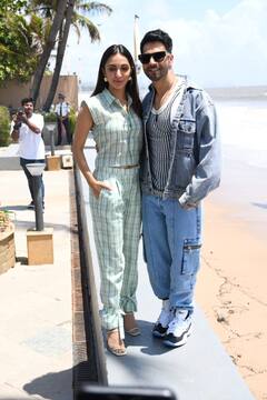 Jug Jugg Jeeyo Promotion: वरुण धवन, कियारा आडवाणी और अनिल कपूर ने किया फिल्म का प्रमोशन, कैजुअल लुक से जीता दिल