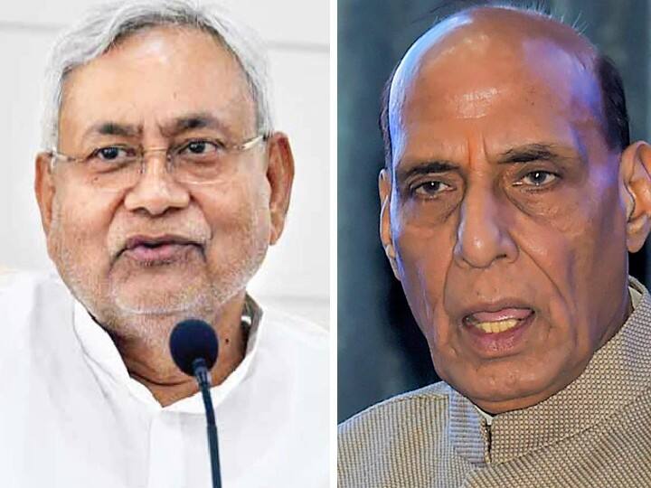 Presidential Election 2022: Rajnath Singh's call to Bihar CM Nitish Kumar regarding Presidential elections, talks for 5 minutes Presidential Election 2022: बिहार के सीएम नीतीश कुमार को दिल्‍ली से आया राजनाथ सिंह का फोन, 5 मिनट तक की बातें, क्या हैं मायने?