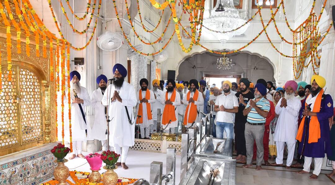 ਸ੍ਰੀ ਅਕਾਲ ਤਖ਼ਤ ਸਾਹਿਬ ਵਿਖੇ ਸ਼ਰਧਾ ਤੇ ਸਤਿਕਾਰ ਨਾਲ ਮਨਾਇਆ ਗਿਆ ਸ੍ਰੀ ਗੁਰੂ ਹਰਿਗੋਬਿੰਦ ਸਾਹਿਬ ਦਾ ਪ੍ਰਕਾਸ਼ ਦਿਹਾੜਾ Parkash Purab of Guru Hargobind Sahib celebrated with devotion at Sri Akal Takht Sahib ਸ੍ਰੀ ਅਕਾਲ ਤਖ਼ਤ ਸਾਹਿਬ ਵਿਖੇ ਸ਼ਰਧਾ ਤੇ ਸਤਿਕਾਰ ਨਾਲ ਮਨਾਇਆ ਗਿਆ ਸ੍ਰੀ ਗੁਰੂ ਹਰਿਗੋਬਿੰਦ ਸਾਹਿਬ ਦਾ ਪ੍ਰਕਾਸ਼ ਦਿਹਾੜਾ