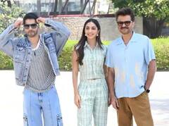Jug Jugg Jeeyo Promotion: વરુણ ધવન, કિયારા અડવાણી અને અનિલ કપૂરે કર્યું ફિલ્મનું પ્રમોશન, કિયારાના લૂકની લોકોએ કરી પ્રશંસા