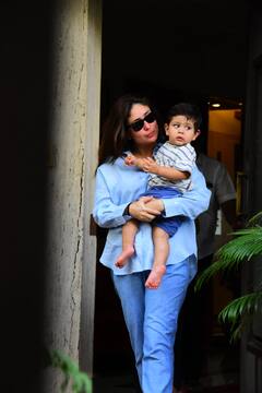Kareena Kapoor Pics: लाडले जेह को गोद में लिए करीना कपूर हुईं स्पॉट, छोटे नवाब की क्यूटनेस के दीवाने हुए फैंस