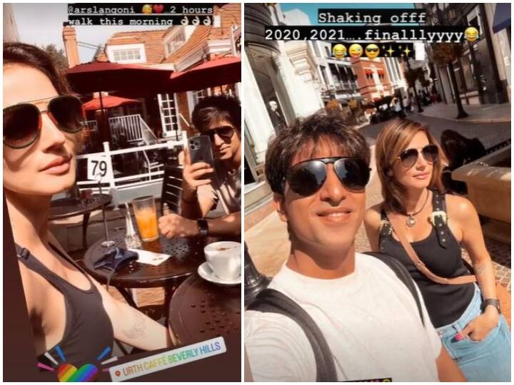 Sussanne Khan is holidaying in California with boyfriend Arslan Goni, pictures surfaced Sussanne Khan With Arslan Goni: बॉयफ्रेंड अर्सलान गोनी  के साथ कैलिफोर्निया में छुट्टियां मना रही हैं सुजैन खान, सामने आईं तस्वीरें