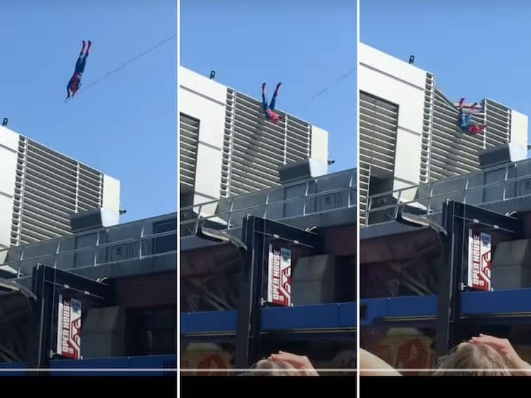 WATCH: ‘Spider-Man’ Crashes Into Building During Disney Show At Avengers Campus. Video Surfaces WATCH: ‘Spider-Man’ Crashes Into Building During Disney Show At Avengers Campus. Video Surfaces