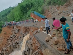 WATCH | Part Of NH-6 In Meghalaya Caves In Due To Heavy Rain, Traffic Disrupted