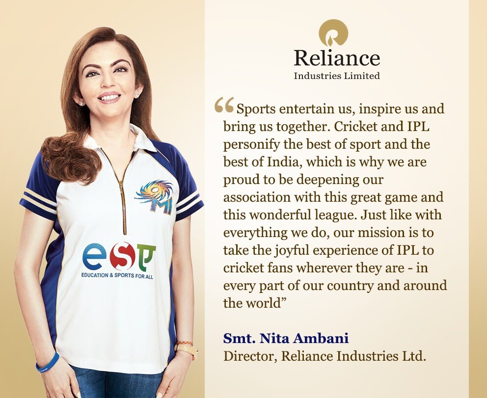 Mission To Take IPL To Cricket Lovers Around The World: Nita Ambani