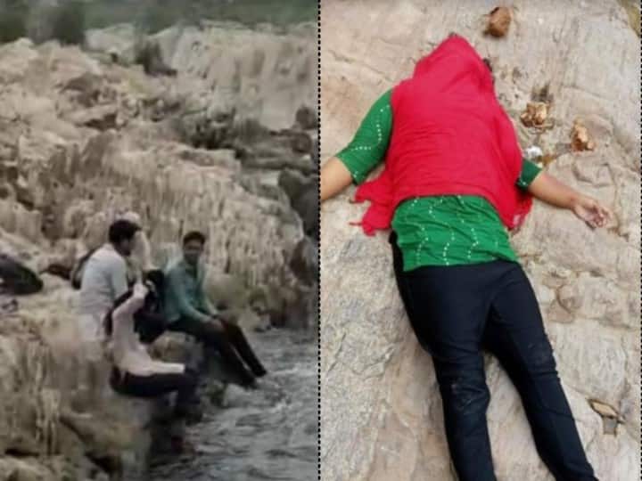 MP NEWS: Accident happened while taking selfie at Bhedaghat, three people drowned in Narmada river ann MP NEWS: एमपी के भेड़ाघाट में सेल्फी के चक्कर में टीचर और दो छात्र डूबे, एक छात्रा का शव मिला
