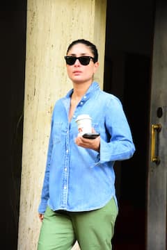 कैजुअल अंदाज में स्पॉट हुईं Kareena Kapoor Khan, हाथों में कॉफी और काले चश्मे में लुक हो रहा वायरल