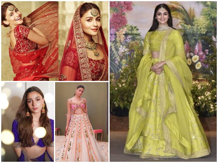 Mirror Work Lehenga | Ivory Lehenga | Alia Bhatt Bridal Look- Wish N Wed |  Fancy dresses long, Beautiful dress designs, Indian fashion dresses