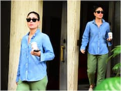 कैजुअल अंदाज में स्पॉट हुईं Kareena Kapoor Khan, हाथों में कॉफी और काले चश्मे में लुक हो रहा वायरल