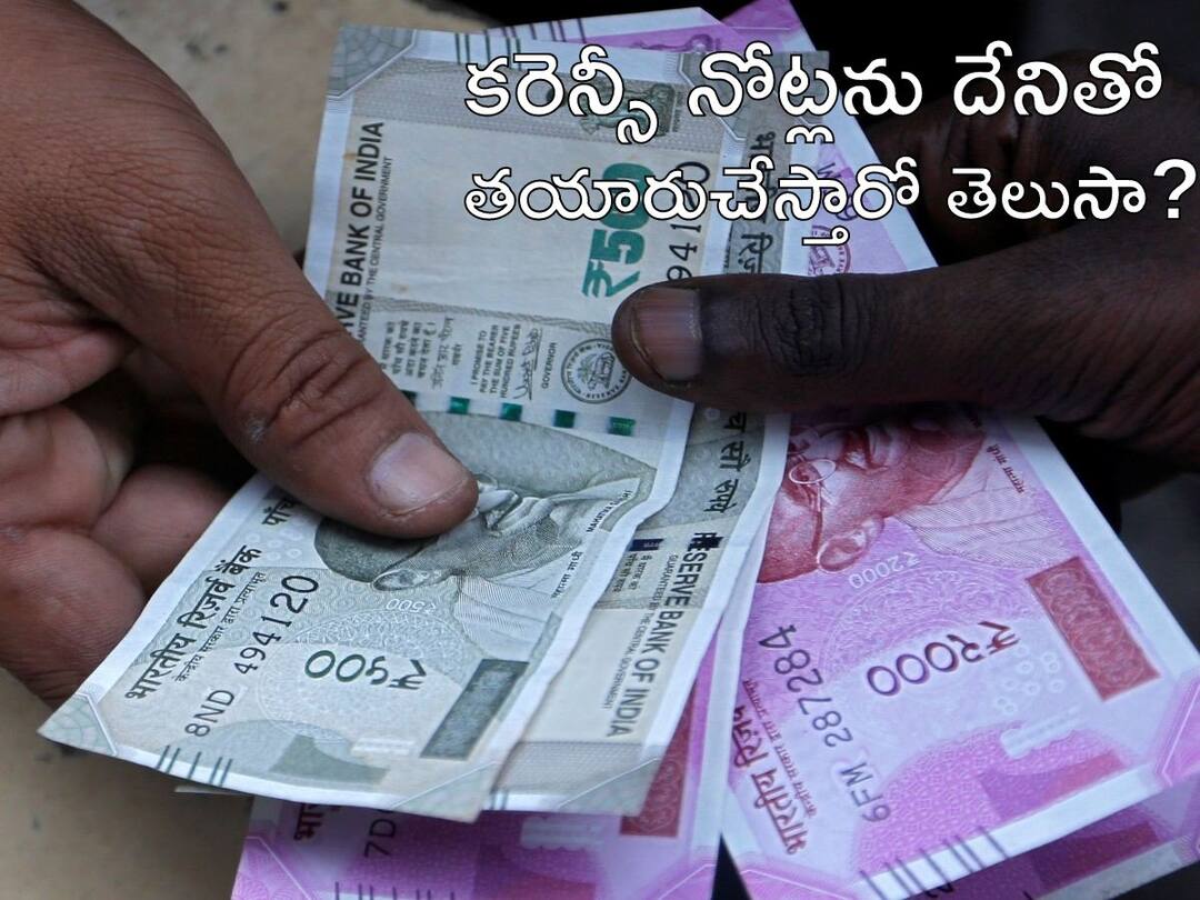 Currency Notes: మన కరెన్సీ నోట్లు తయారయ్యేది కాగితంతో కాదు, ఆ మెటీరియల్ ఇదే Our currency notes are not made of paper, this is the material Currency Notes: మన కరెన్సీ నోట్లు తయారయ్యేది కాగితంతో కాదు, ఆ మెటీరియల్ ఇదే