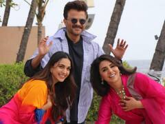 Jug Jug Jeeyo के प्रमोशन के दौरान नीतू कपूर ने सबके सामने छूए अनिल कपूर कैपर, फोटोज़ वायरल