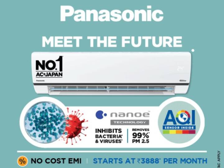 Smart AC With Alexa Best brand Split AC on Amazon e 5 star rating air Panasonic Split AC with WiFi सबसे बढ़िया एसी जो घर ठंडा करने के साथ एयर प्यूरिफायर का भी काम करेंगे