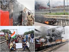 Burning Trains To Stone-Pelting — Telling Images From Agnipath Protests