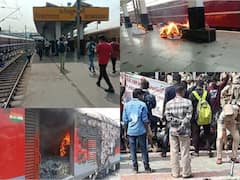 Agnipath Protests Photos: సికింద్రాబాద్ స్టేషన్‌లో అల్లకల్లోలం, రైళ్లకు ఆందోళనకారులు నిప్పు - పోలీసుల ఫైరింగ్