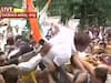 Nagpur congress Agitation : नागपूर जिल्हाधिकारी कार्यालयावर काँग्रेसचा मोर्चा, पोलीस आंदोलक आमने सामने
