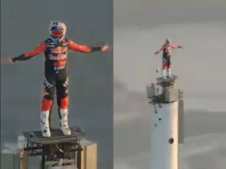 Watch: This man climbed the top of Burj Khalifa, watch the video that makes you cry Watch: ਬੁਰਜ ਖਲੀਫਾ ਦੀ ਚੋਟੀ 'ਤੇ ਚੜ੍ਹਿਆ ਇਹ ਸ਼ਖਸ, ਵੇਖੋ ਹੈਰਾਨ ਕਰਨ ਵਾਲਾ Video