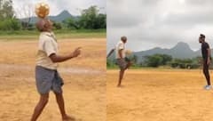 Viral Video : বয়স ৬৪, পরনে লুঙ্গি ও শার্ট, খালি পায়ে বল নাচিয়ে শোরগোল ফেলেছেন কেরলের জেমস