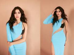 Janhvi Kapoor Pics: थाई हाय स्लिट ड्रेसमध्ये जान्हवी कपूरच्या किलर पोज; फोटो व्हायरल!