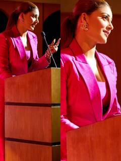 Urvashi Rautela Latest Pics: उर्वशी रौतेला ने पिंक सूट में बिखेरा जलवा, एक बार फिर लूट लिया दिल