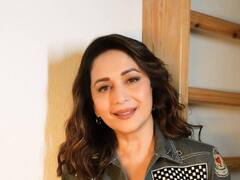 Madhuri Dixit : 'धकधक गर्ल' माधुरीच्या मनमोहक सौंदर्याची नेटकऱ्यांना भुरळ!